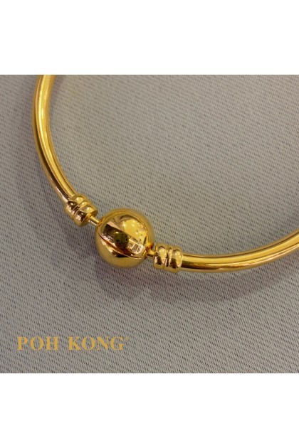POH KONG 999/24K Yellow Gold Golden Youth 999 Gold LiuLi Dog Pendant